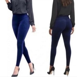 Spanx Limited Edition‎ Velvet Leggings In Color Lapis Night S